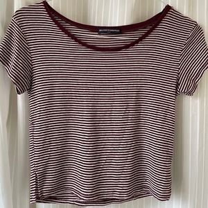 Brandy Melville Striped Crop Shirt